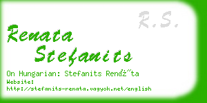 renata stefanits business card